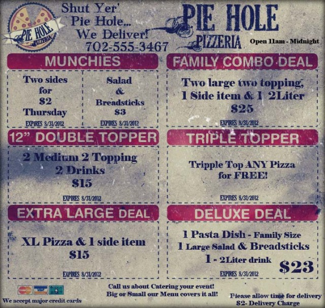 Pie Hole Coupons