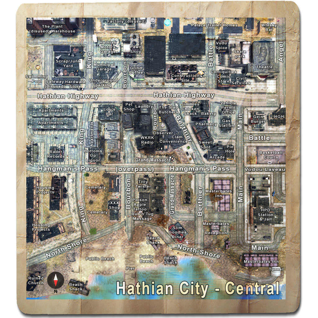 Hathian City Central Map