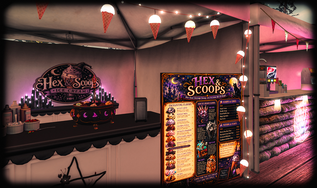 Hex and Scoops ice cream stand at Crackchella