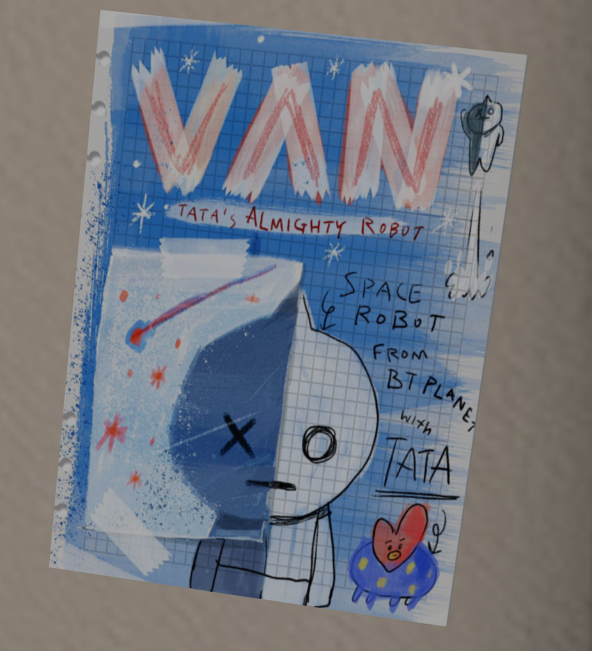BT21 poster stolen from the Hathian Performing Arts Centre